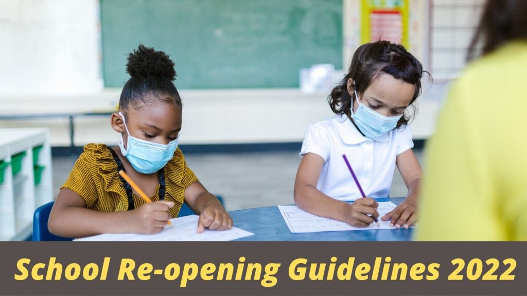 school re-opening guidelines